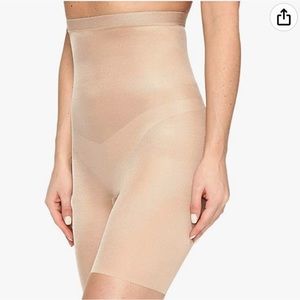 SPANX Shapewear for Women Thinstincts High-Waisted Mid-Thigh Shaping Short